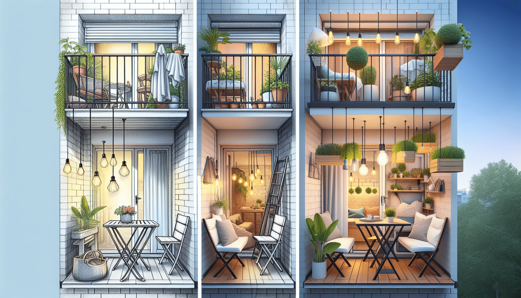 Revitalización de un Estrecho Balcón: Combinando Estilo y Funcionalidad en su Renovación