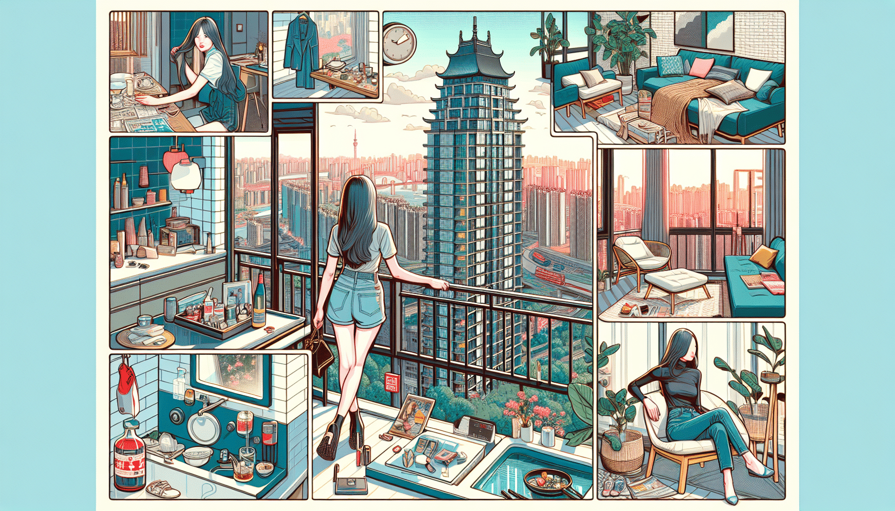 Viviendo en las Nubes: La Aventura de una Influencer Española en una Torre Residencial de China