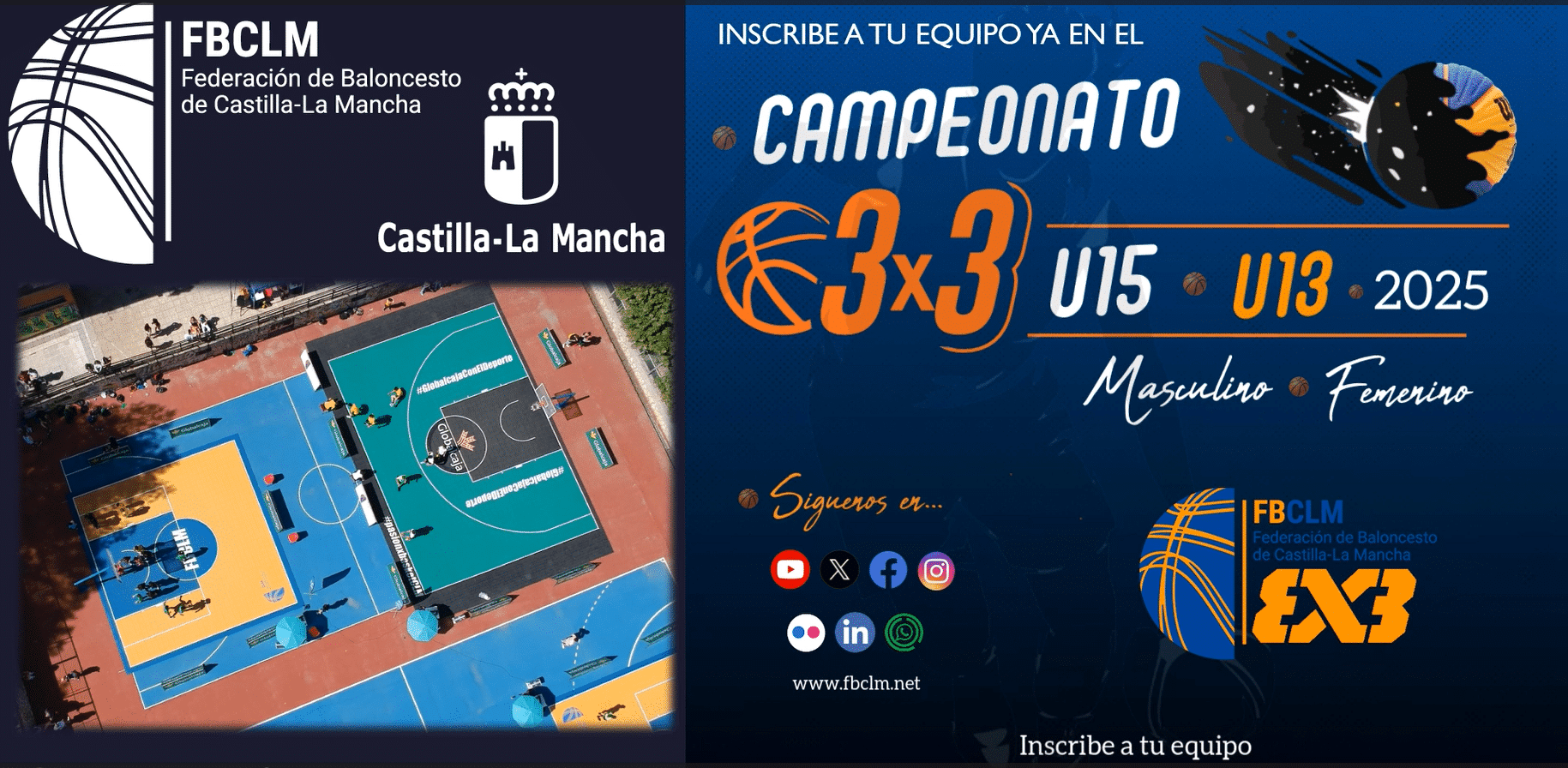 ¡Tomelloso se convierte en la 4ª sede del Campeonato Regional 3×3 U13 y U15! Inscríbete ahora