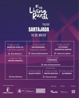 El Gobierno regional lanza el festival ‘Living Rural Castilla-La Mancha’ en Sartajada, Toledo.