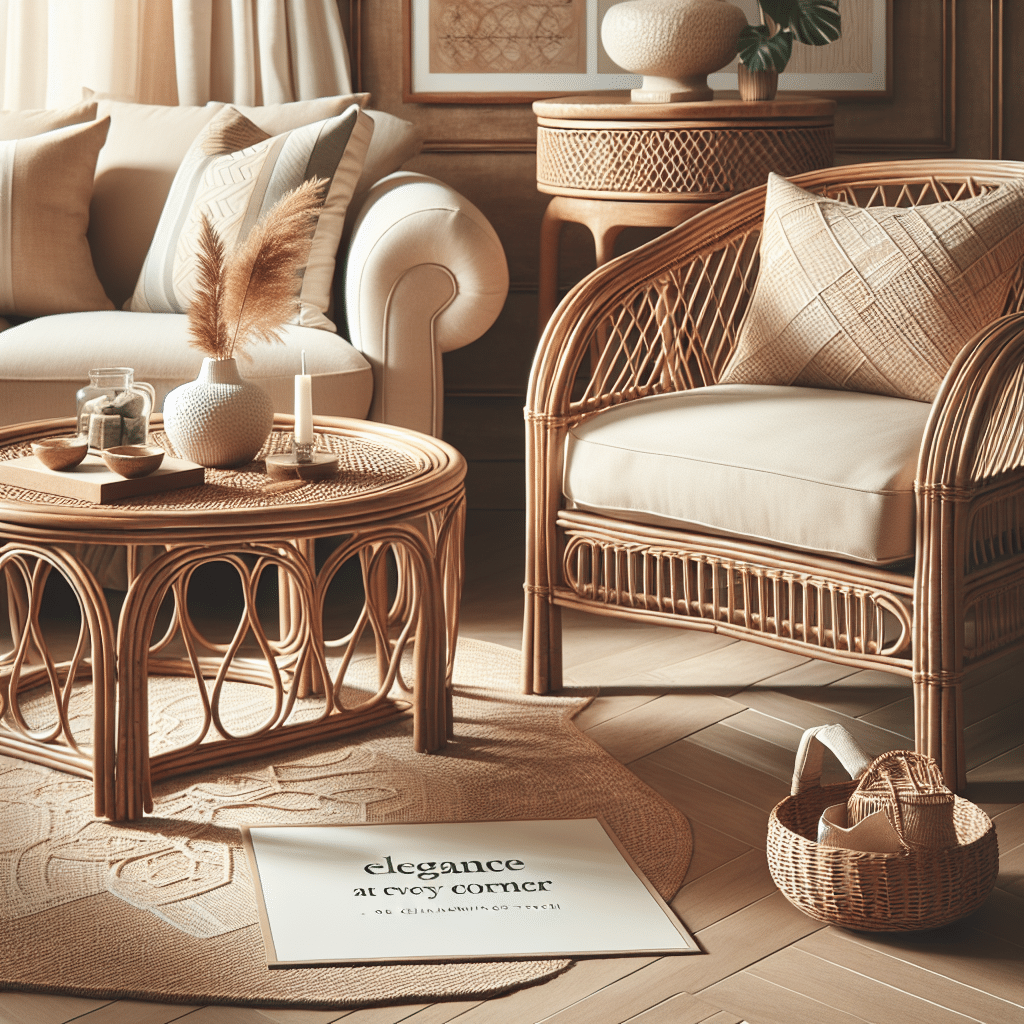 Elegancia en Cada Esquina: El Toque Encantador del Ratán en Tu Hogar