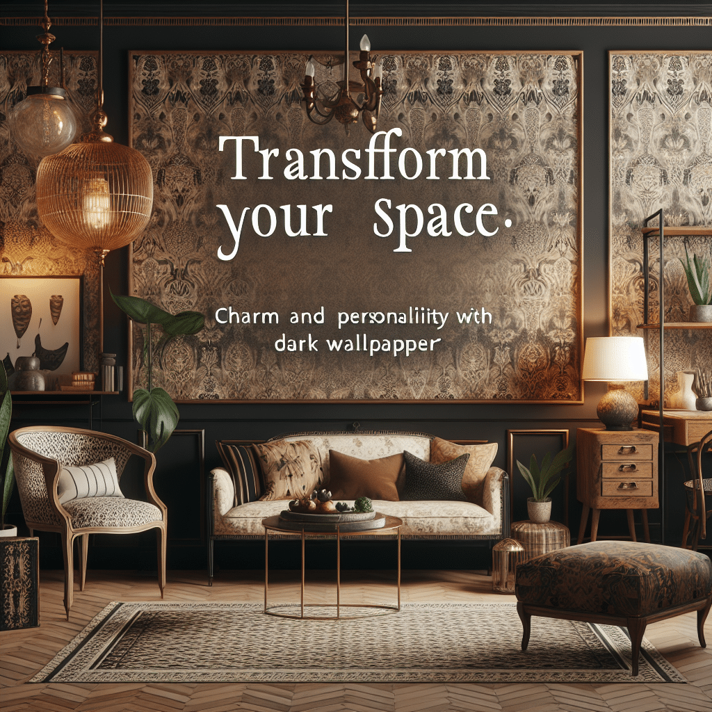 Transforma tu Espacio: Encanto y Personalidad con Papel Pintado Oscuro
