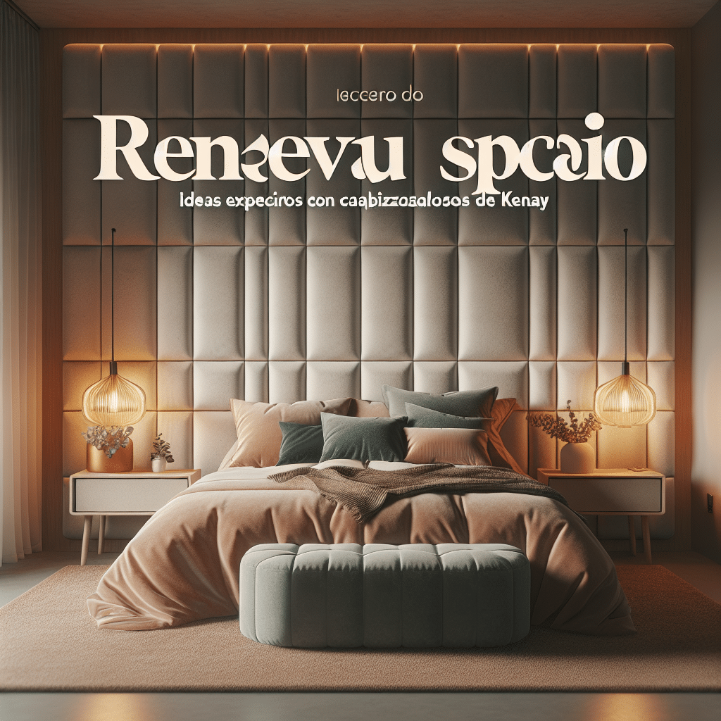 Renueva Tu Espacio: Ideas Exprés con Cabeceros Tapizados de Kenay