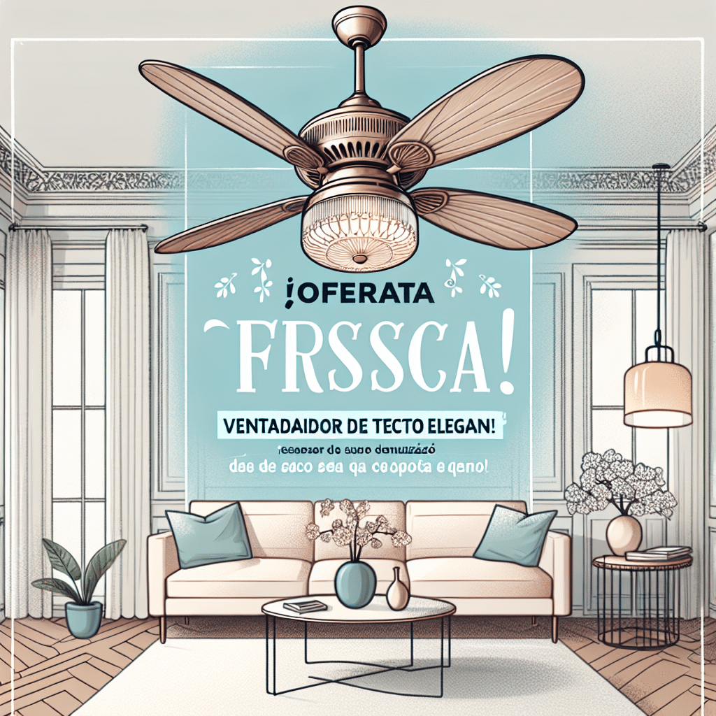¡Oferta Fresca! Ventilador de Techo Elegante en Leroy Merlin