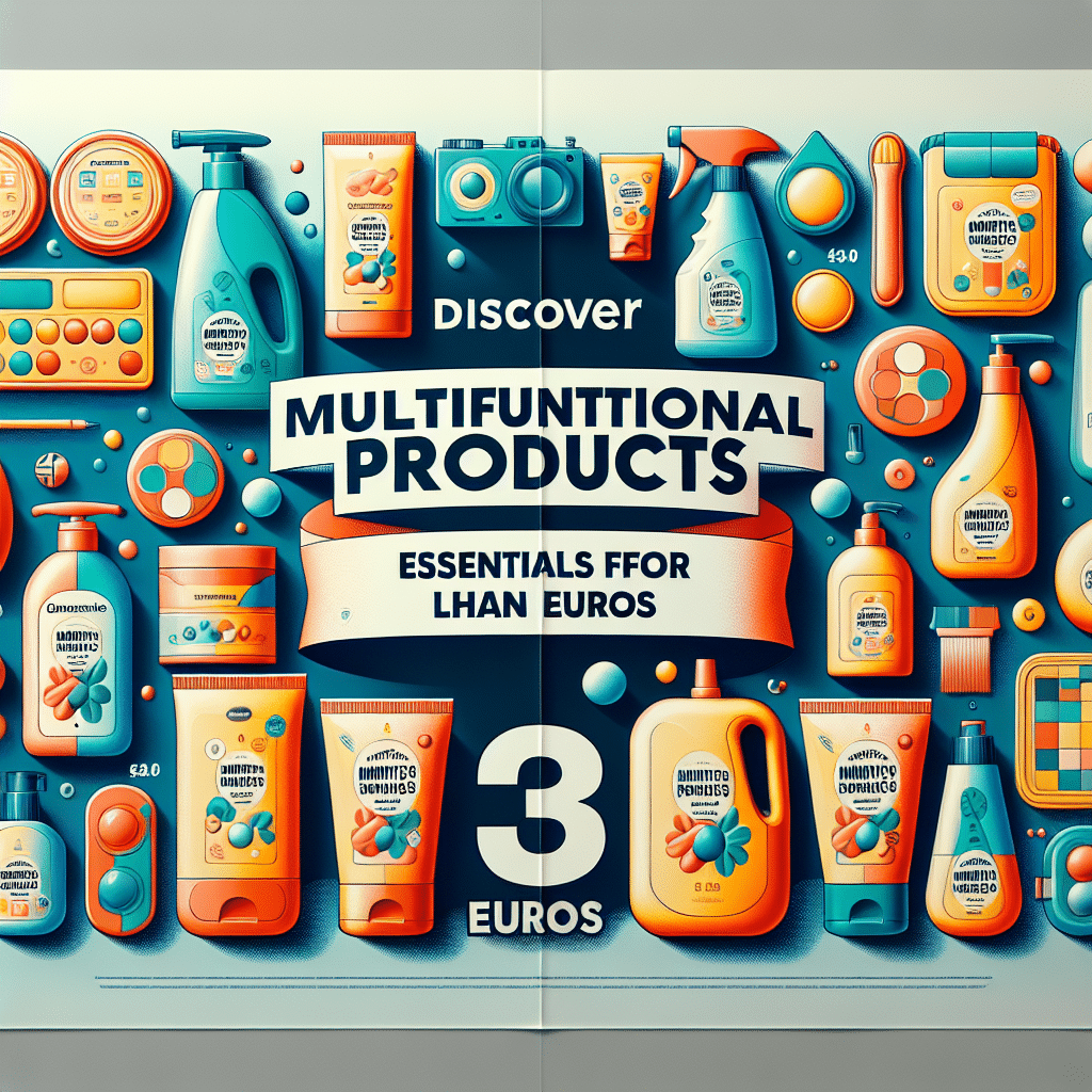 Descubre Productos Multifuncionales: Esenciales por Menos de 3 Euros