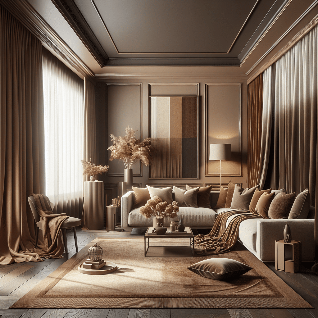 Sofisticación Terrosa: Decoración con Textiles en Tonalidades Café