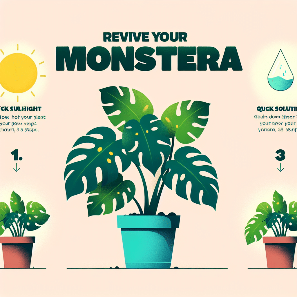 Revive tu Monstera: Solución Rápida en Tres Pasos
