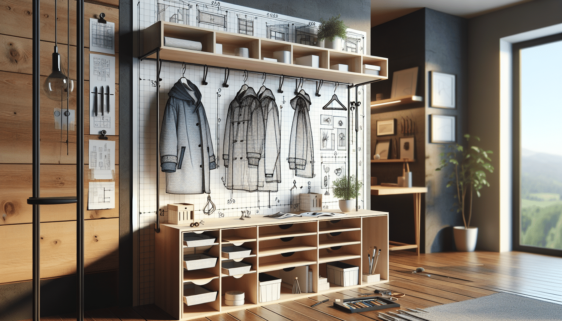 Estante Perchero Colgante con Cajones: Maximiza Tu Espacio y Orden