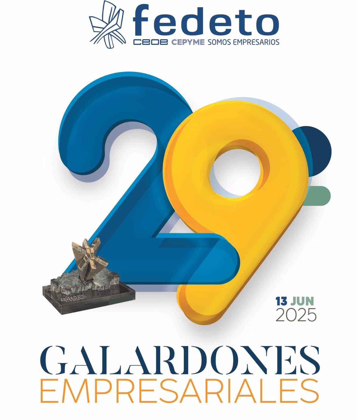 Fedeto conmemora sus premios el 13 de junio en una gala benéfica en apoyo a la Asociación contra el Cáncer en Toledo.