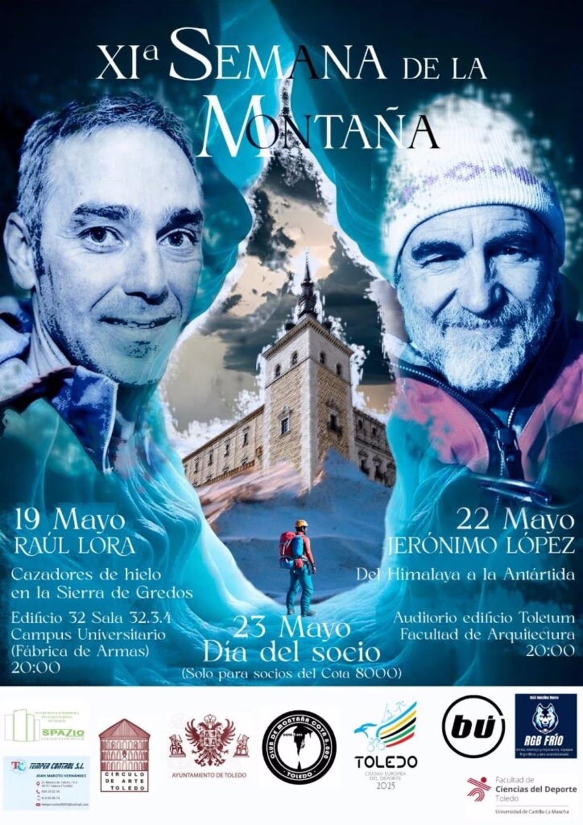 Jerónimo López comparte sus vivencias desde el Himalaya hasta la Antártida este jueves en la Fábrica de Armas de Toledo.