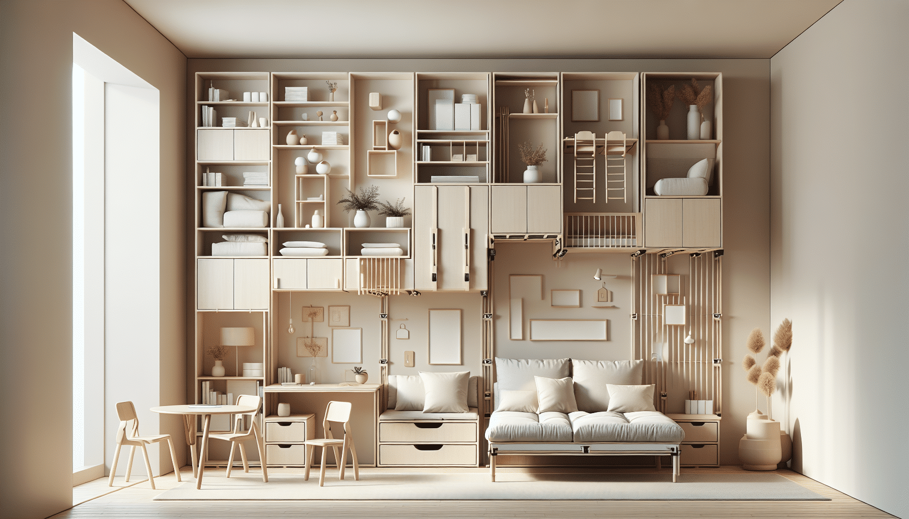 Maximiza Tu Hogar: Muebles que se Integran a la Pared