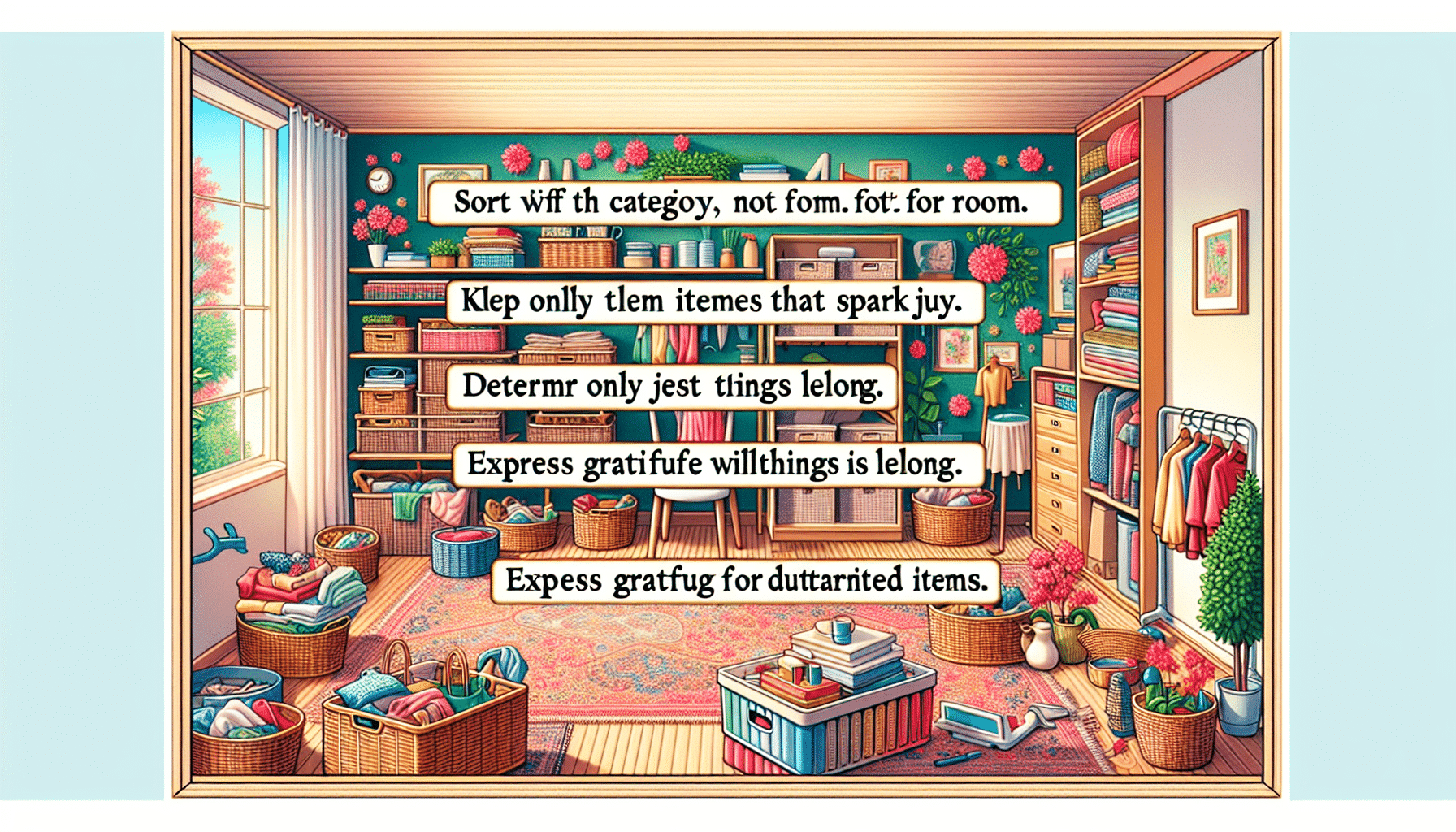 Organiza Tu Hogar: Las Cuatro Estrategias de Marie Kondo para una Limpieza Primaveral Consciente y Agradecida