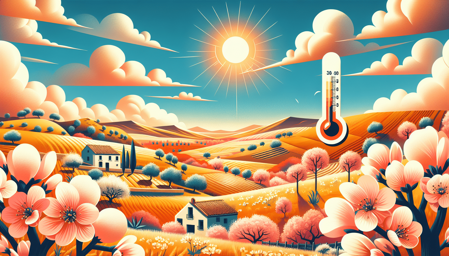 Pronóstico del tiempo para este miércoles en Castilla-La Mancha: incremento de las temperaturas