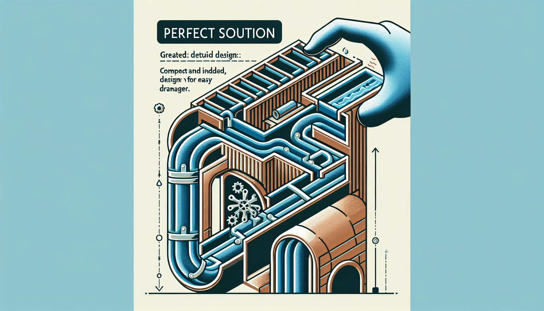 Drenaje Eficiente: Innovador Diseño Compacto e Inclinado para Soluciones Perfectas