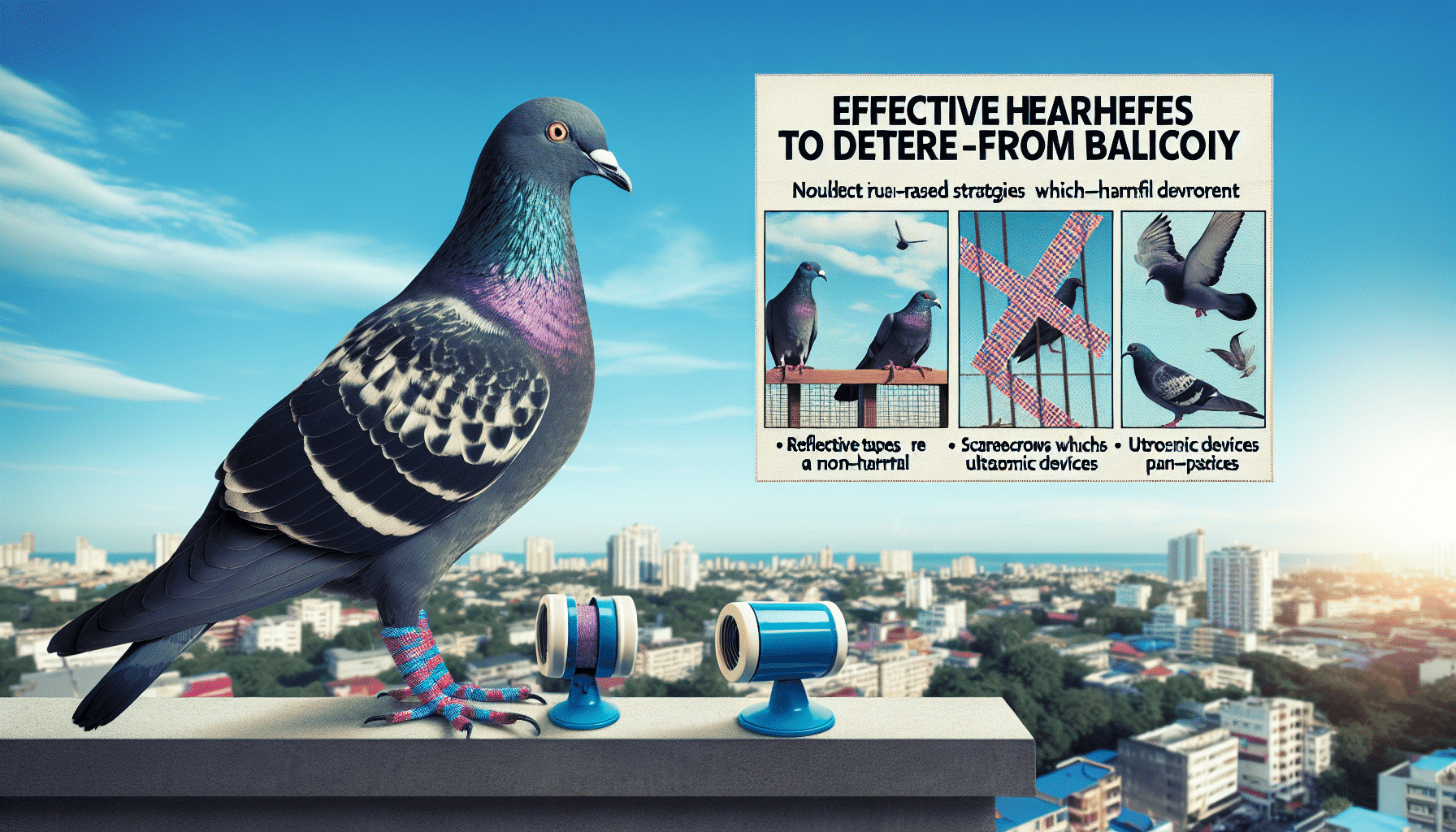 Cómo Alejar Palomas del Balcón de Forma Segura y Respetuosa