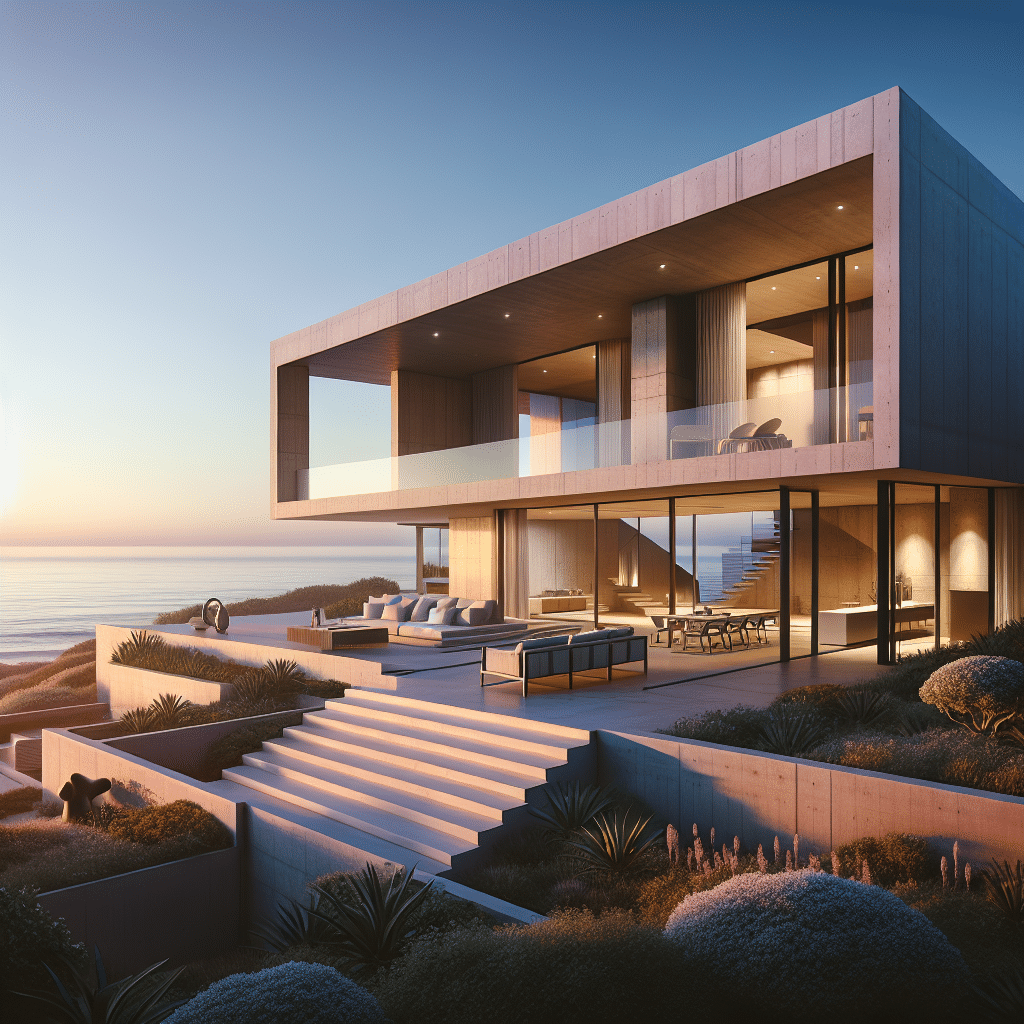 Elegancia Redefinida: La Joya Costera de la Sobriedad Contemporánea