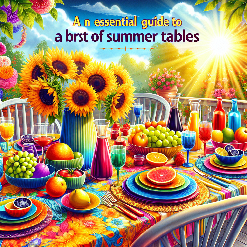 Mesas de Verano: Guía Esencial para un Estallido de Color