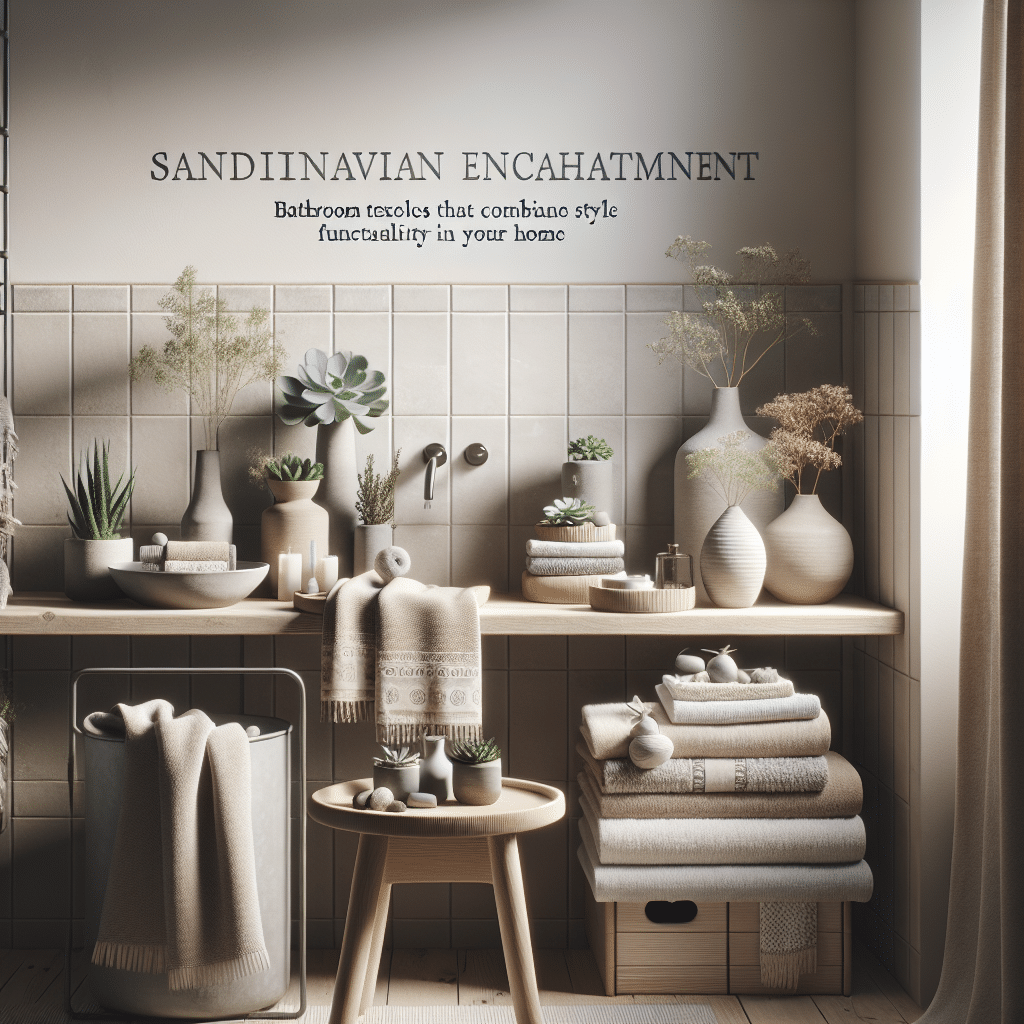 Encanto Escandinavo: Textiles de Baño que Combinan Estilo y Funcionalidad en tu Hogar