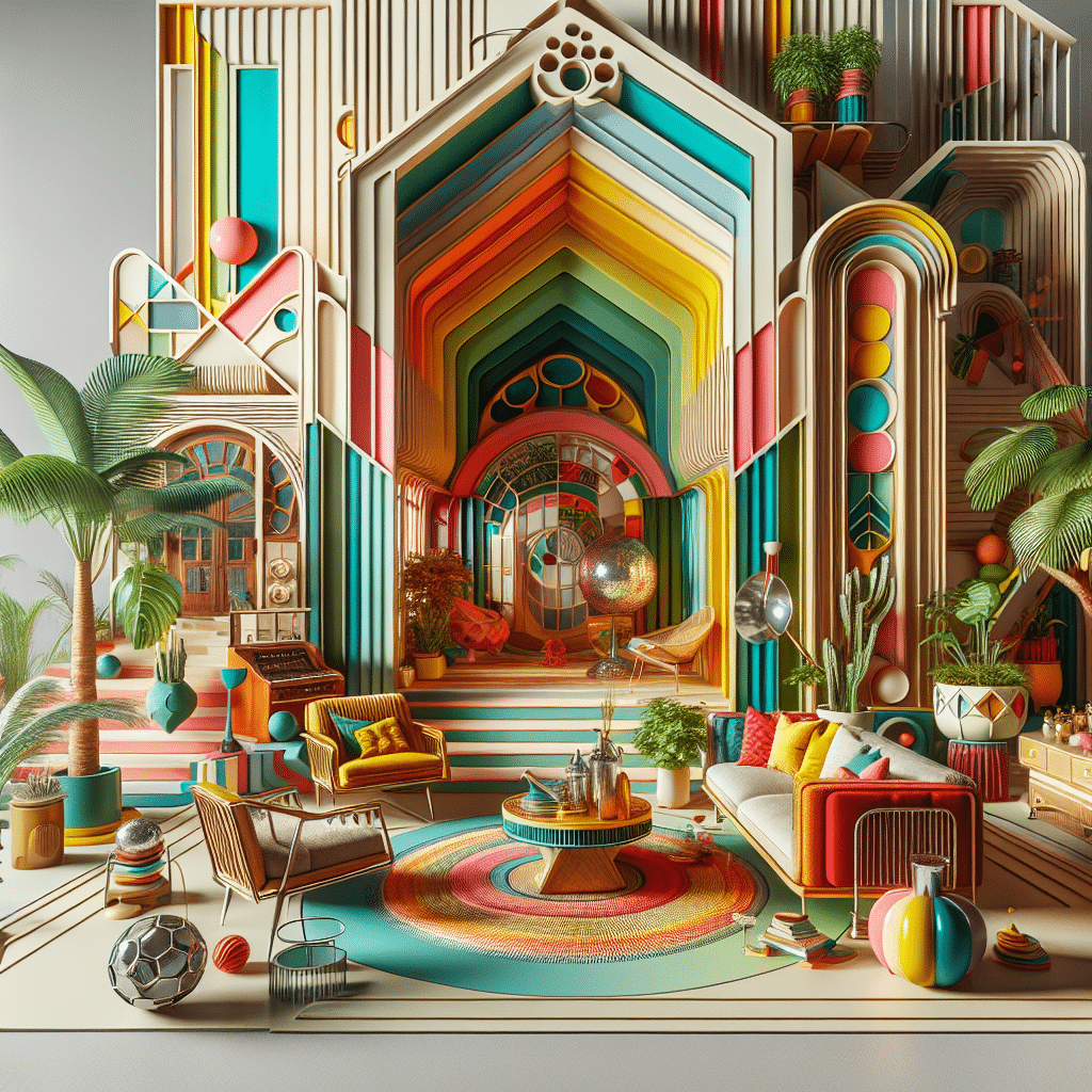 Un Refugio Vibrante: Diseño Atemporal con Colores Intensos