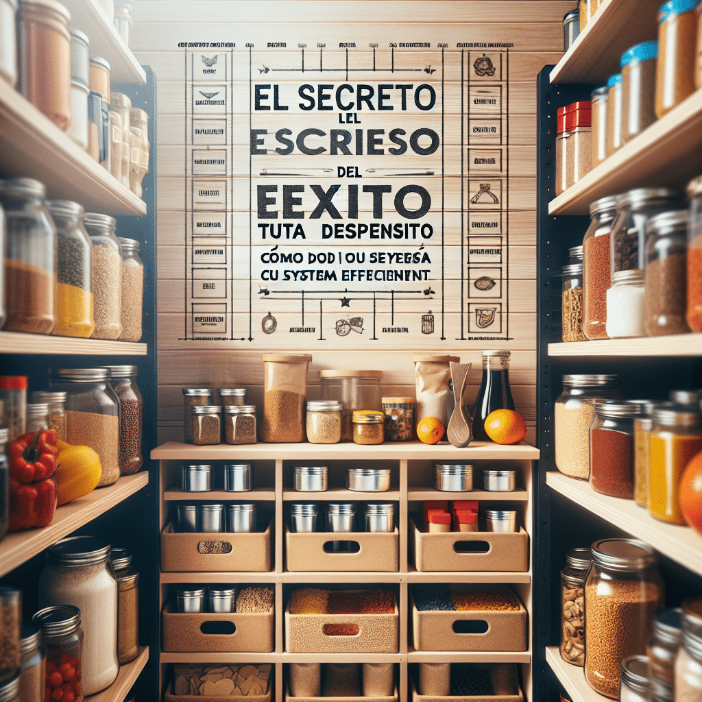 El Secreto del Éxito: Cómo Optimizar tu Despensa con un Sistema Eficiente