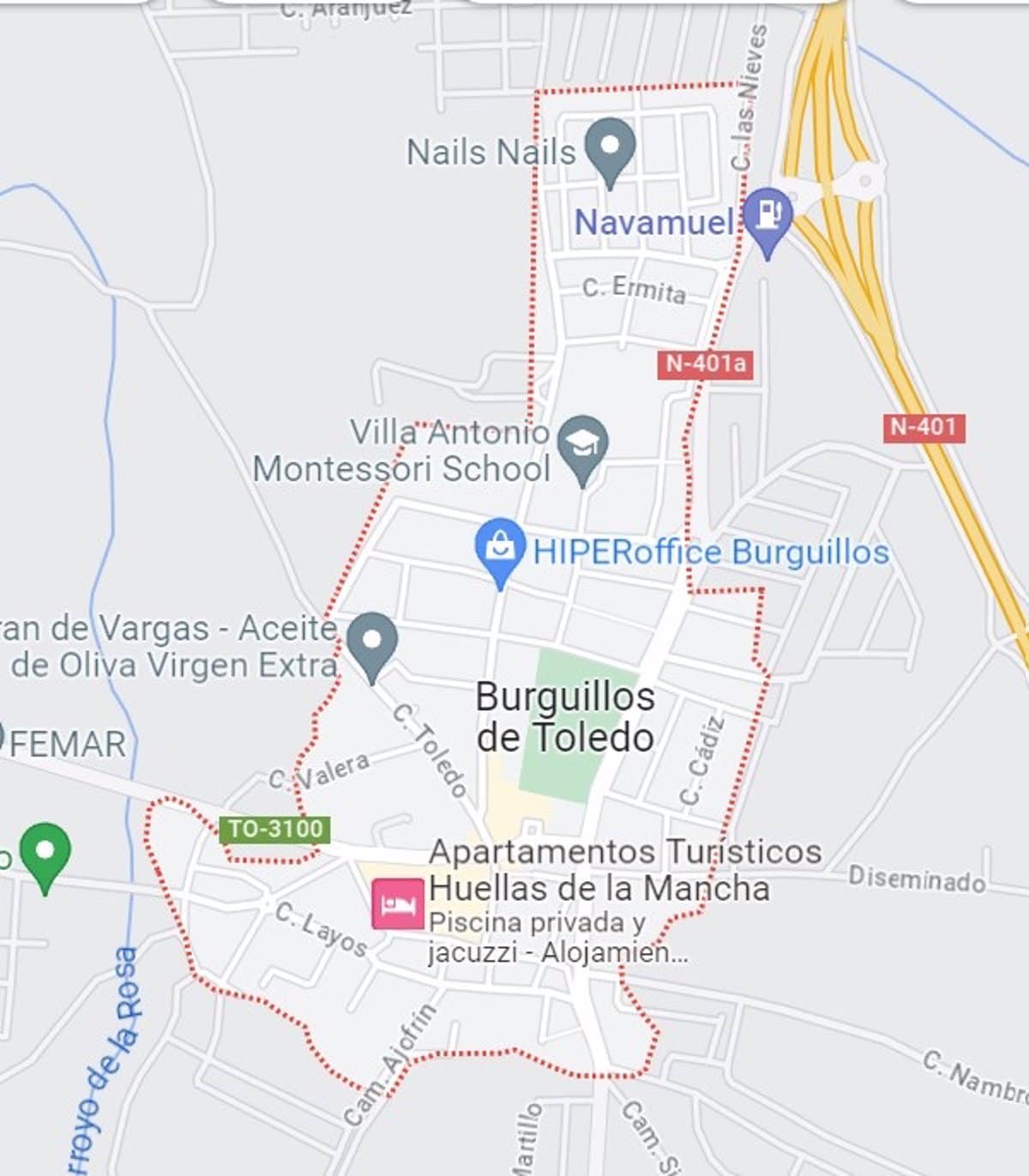 Accidente de tráfico en Burguillos de Toledo: dos fallecidos y tres heridos tras la salida de un vehículo de la carretera.