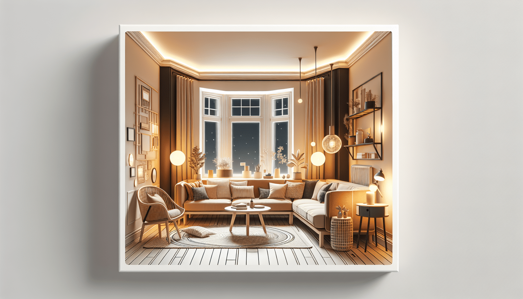 Apartamento en Esquina: Cálida Decoración Nórdica y Luminosidad