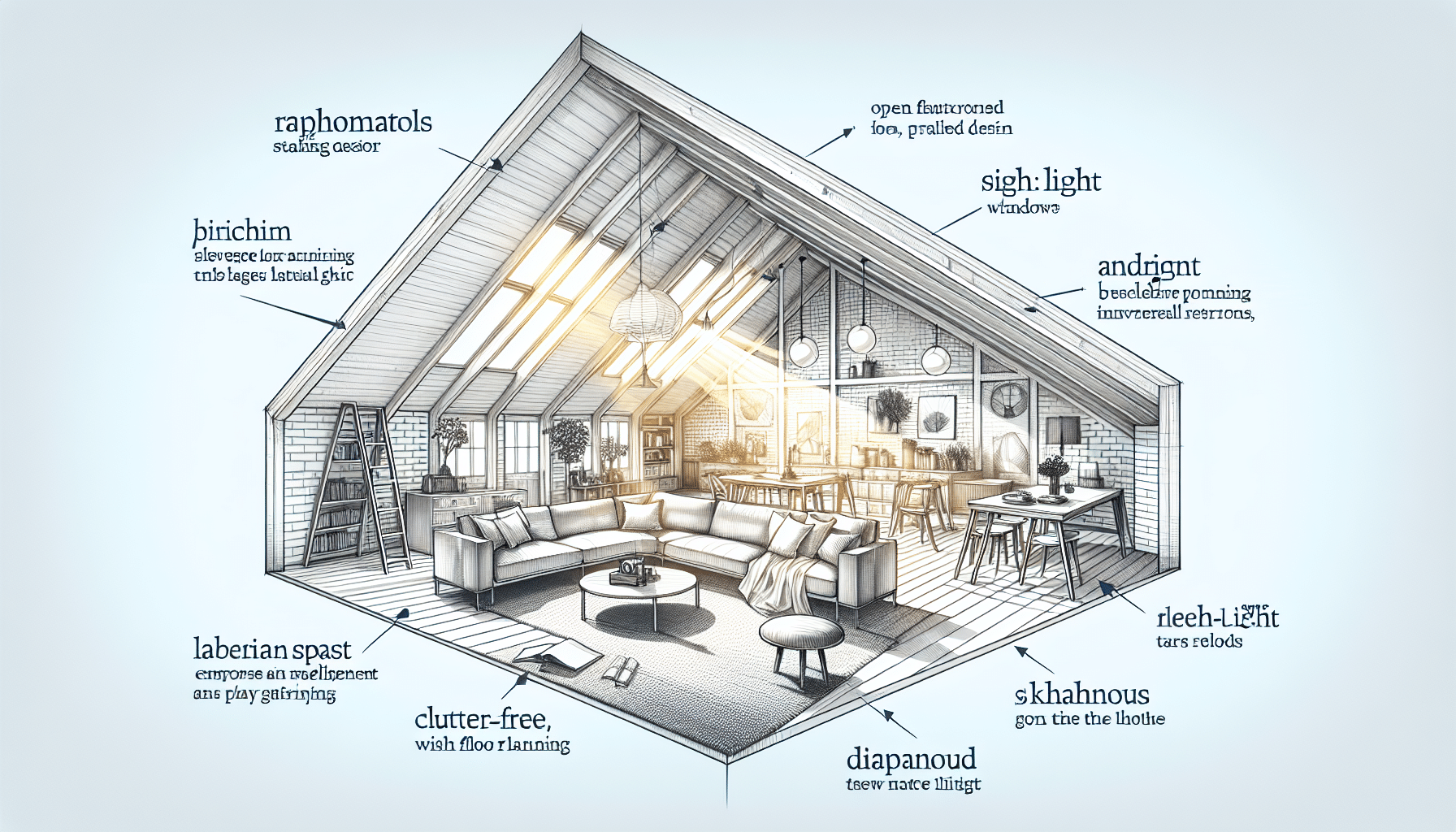 Diseño de Áticos: Crea Espacios Abiertos y Llenos de Luz