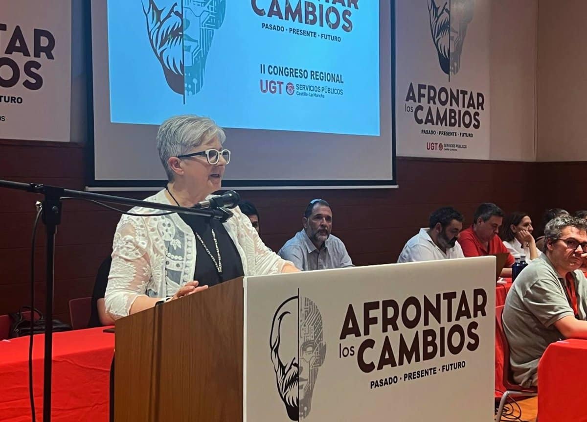 Carmen Campoy reelegida secretaria general de UGT Servicios Públicos C-LM con un 90% de apoyo.