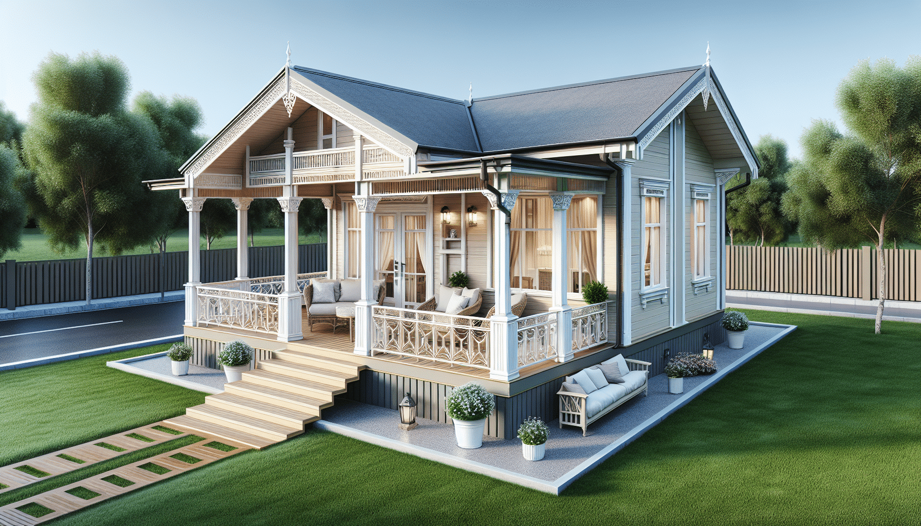 Casa de Lujo Prefabricada con Porche: Exclusiva en Amazon por Menos de 10.000 Euros