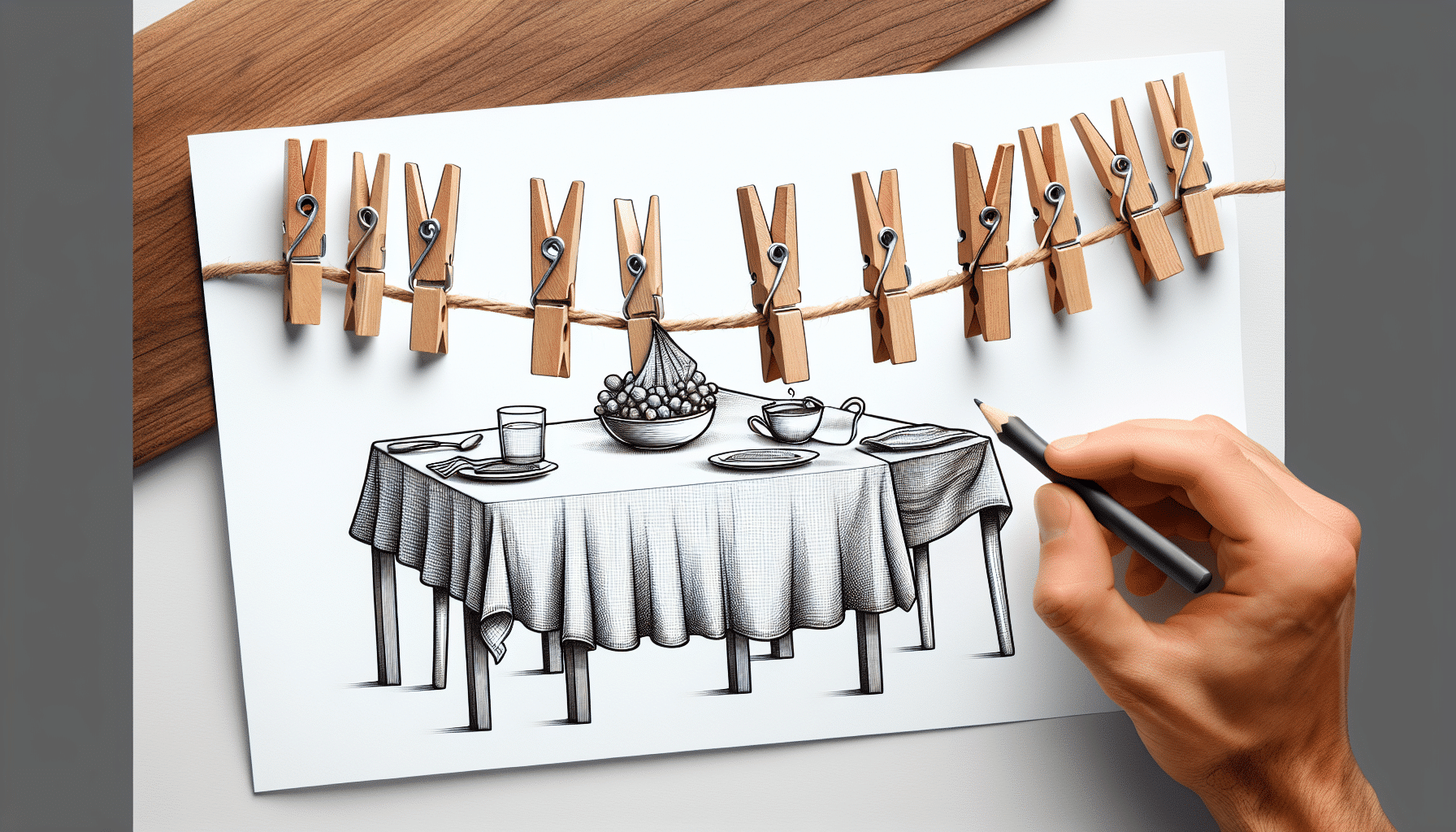 Transforma Tu Mesa: Manteles Fijos con Pinzas Creativas