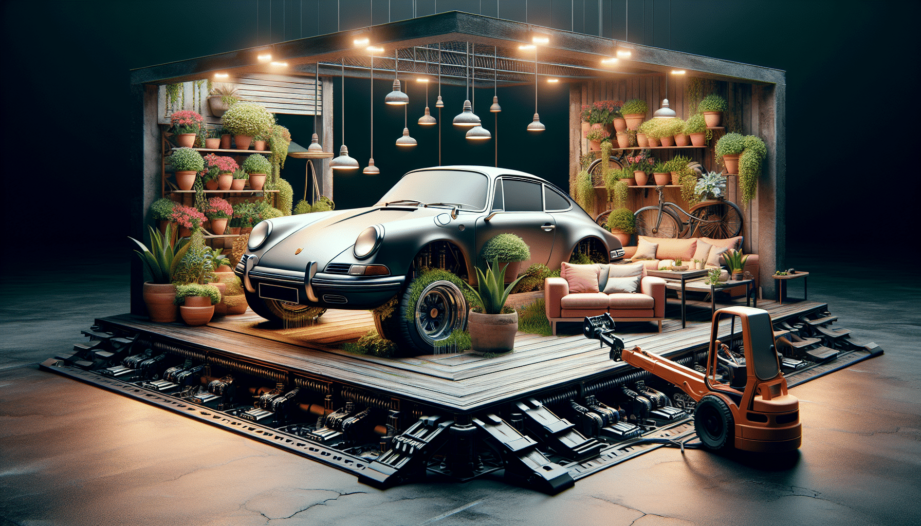 De Porche Desolado a Refugio Acogedor: El Encanto del Suelo Hidráulico y Macetas Gigantes