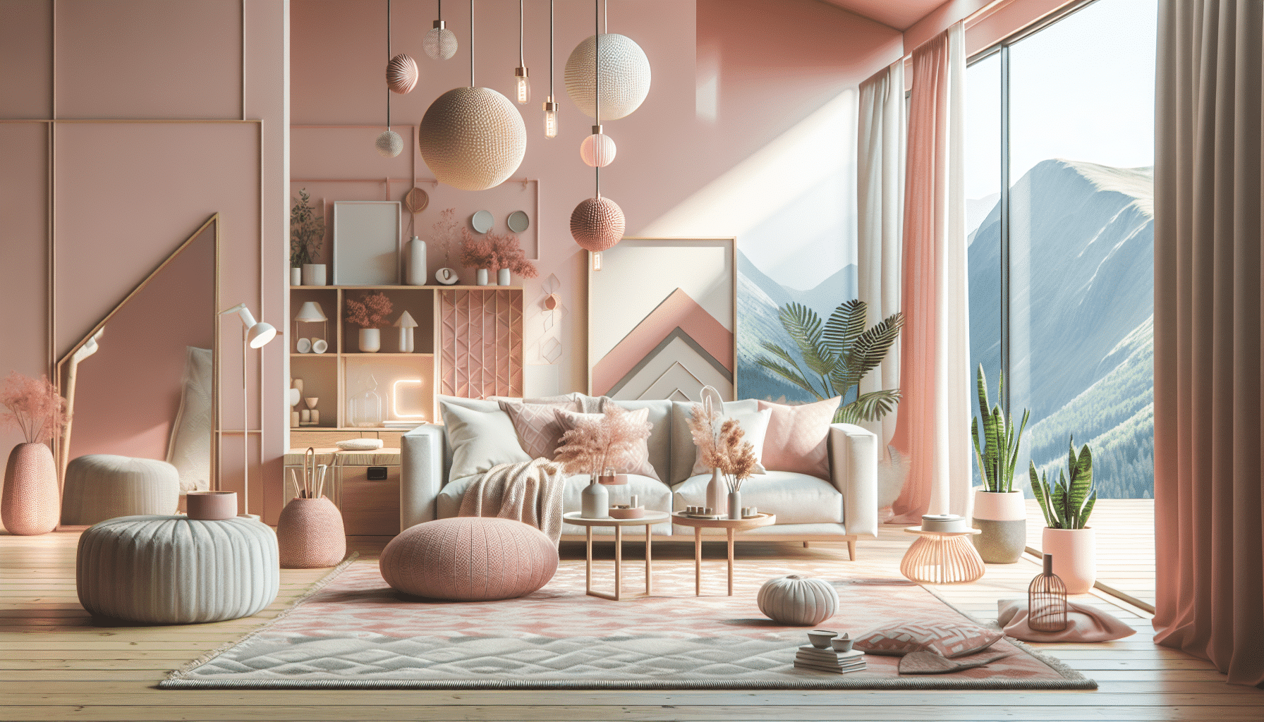 Rosa Nórdico: Encanto y Magia en la Decoración Sueca de Apartamentos