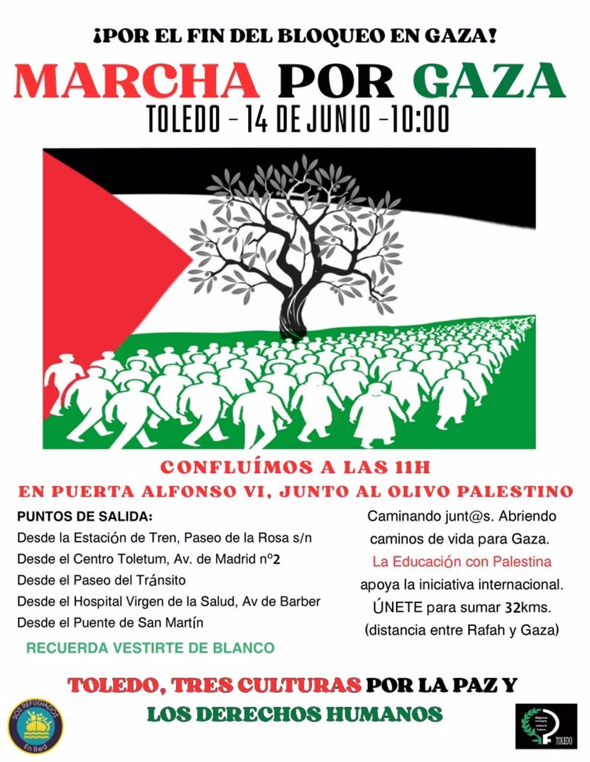 La Red Pacifista y Feminista ‘Mujeres de Negro’ Convoca Marcha en Toledo en Protesta Contra el Genocidio en Gaza