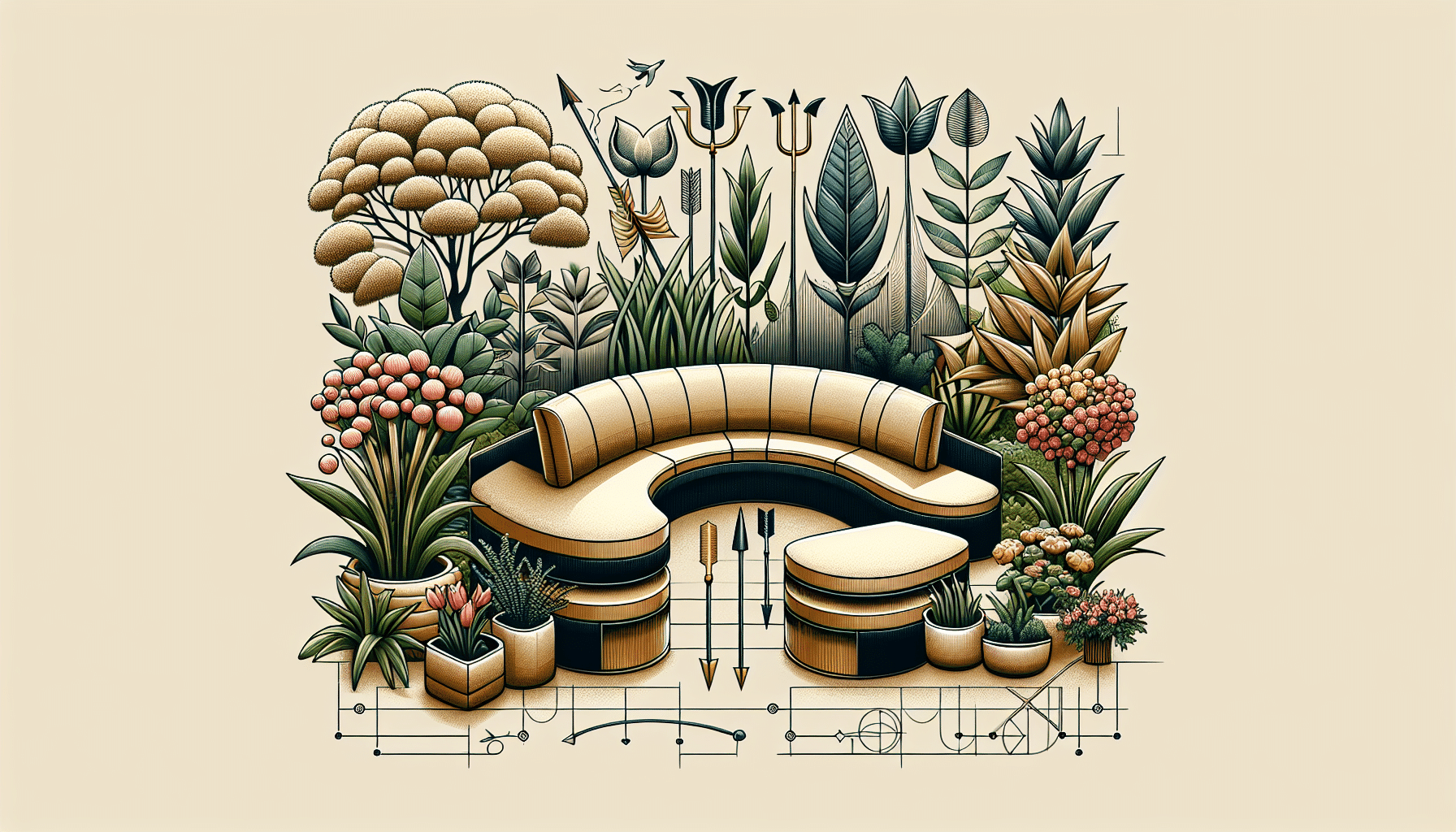 Muebles Curvos: La Elección Perfecta para un Jardín Seguro y Elegante