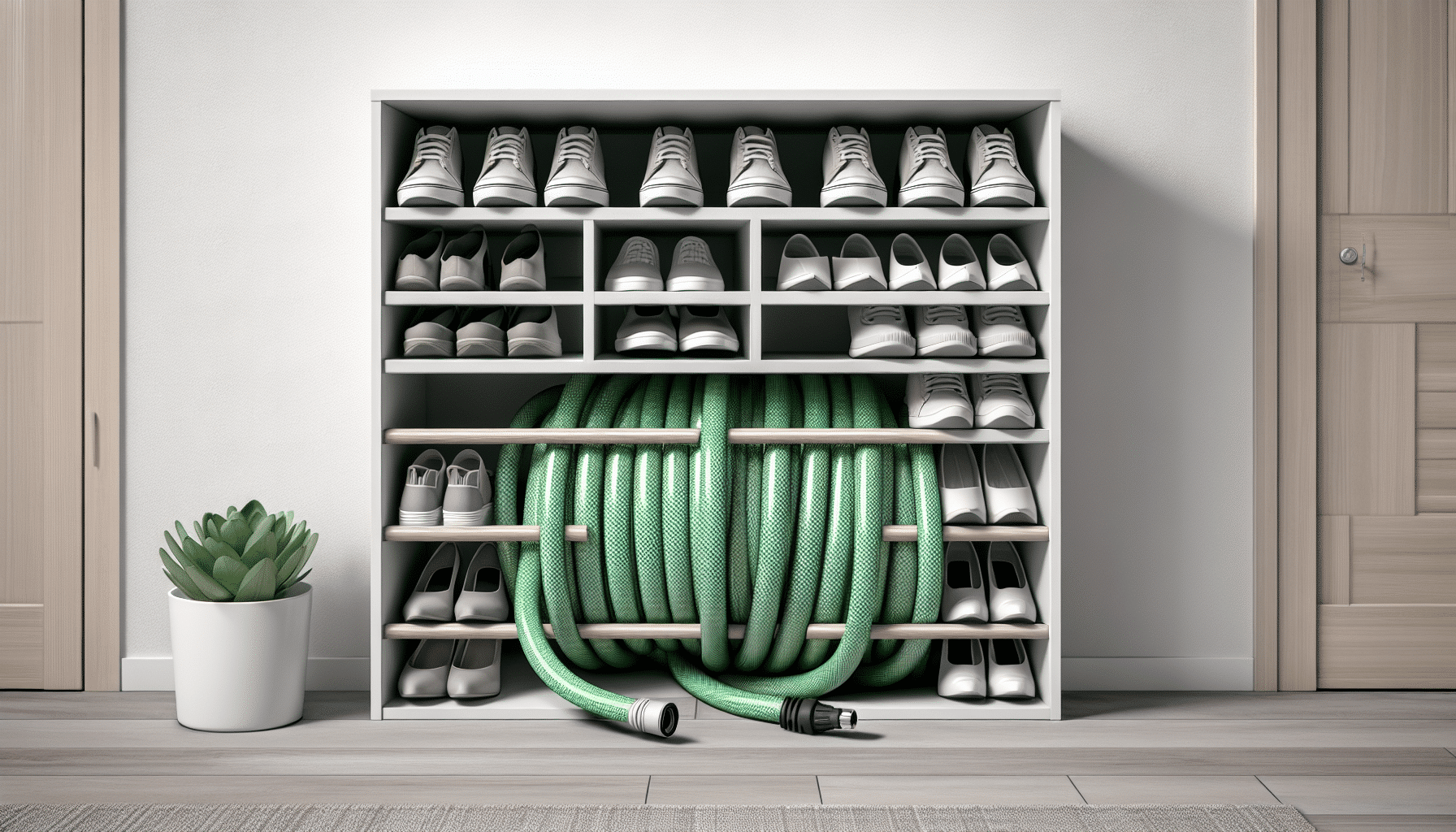 Transforma un Zapatero de Ikea en el Escondite Perfecto para tu Manguera de Jardín