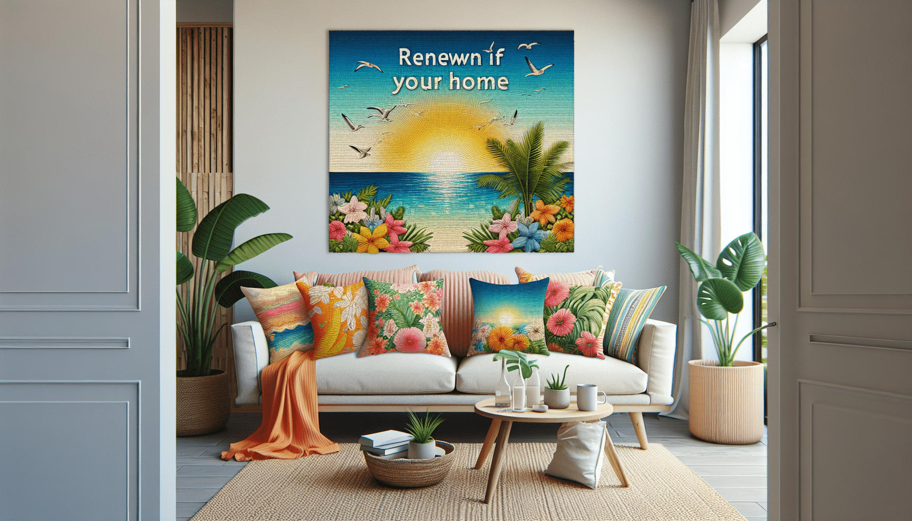 Transforma Tu Espacio con Tres Cojines Veraniegos de Pepco