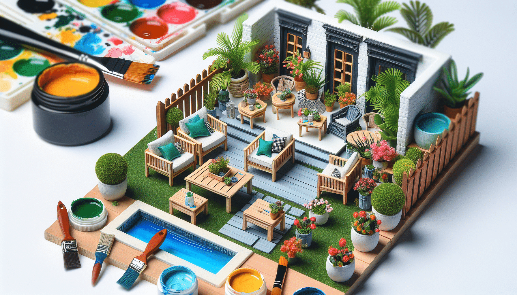 Renueva tu Mini Patio: Convierte tu Espacio en un Oasis Acogedor con Color y Encanto