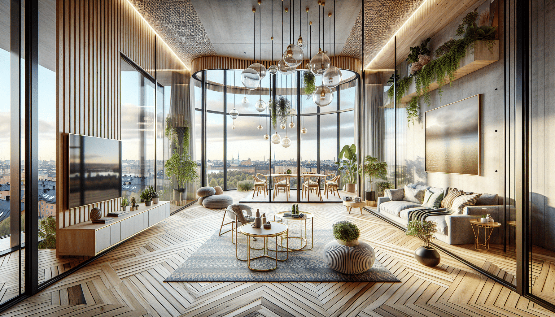 Panorámicas Inigualables y Estilo Nórdico: Apartamento Exclusivo en Estocolmo
