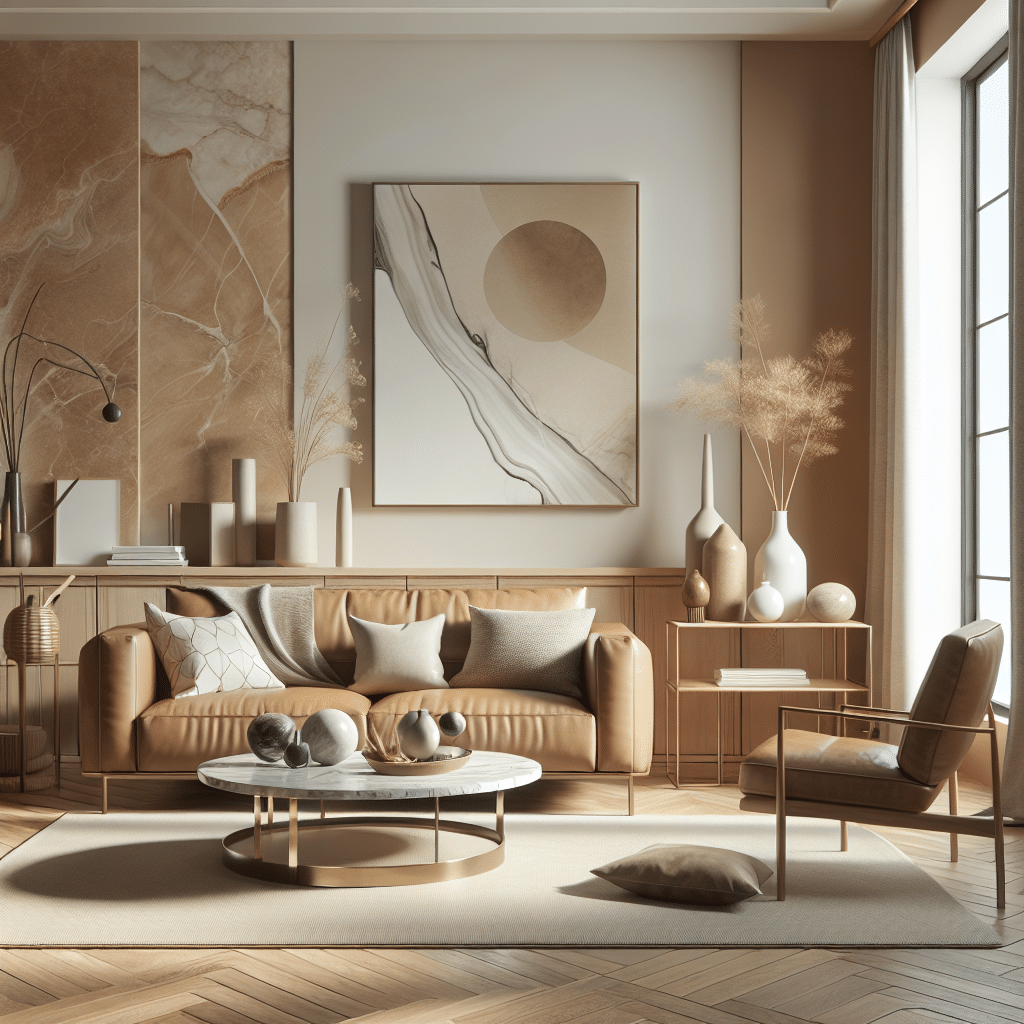 Integración del Sofá de Cuero en el Estilo Nórdico Contemporáneo