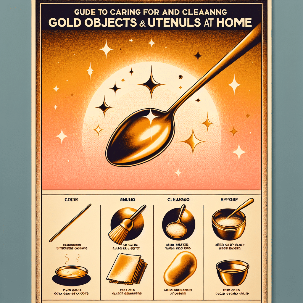 Guía para Cuidar y Limpiar Objetos y Cubiertos de Oro en Casa