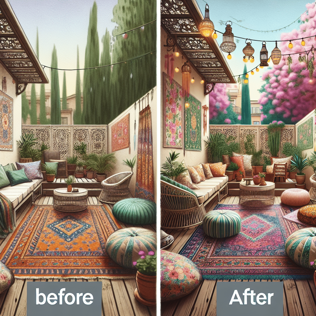 Renovación Inspiradora: De Terraza Monótona a Oasis Boho Soñado por Interioristas