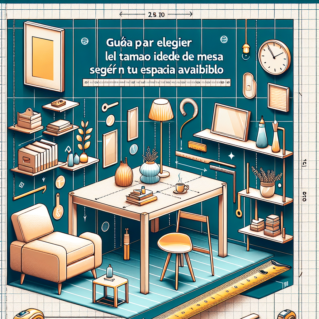 Guía para Elegir el Tamaño Ideal de Mesa Según Tu Espacio Disponible