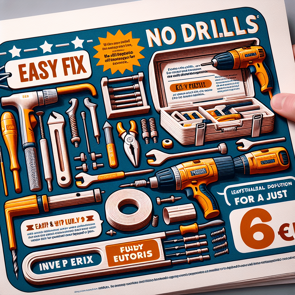 Fijación Fácil: Sin Taladros por Solo 6 Euros