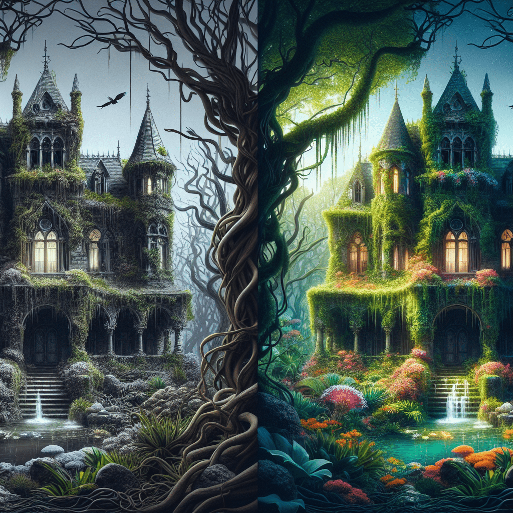 Transformación Encantada: De Mansión Misteriosa a Oasis Deslumbrante