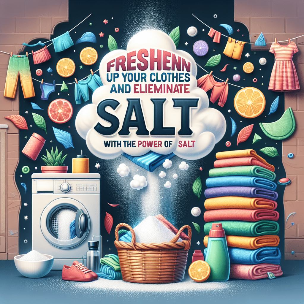 Renueva tus Prendas y Desvanece Olores con el Poder de la Sal