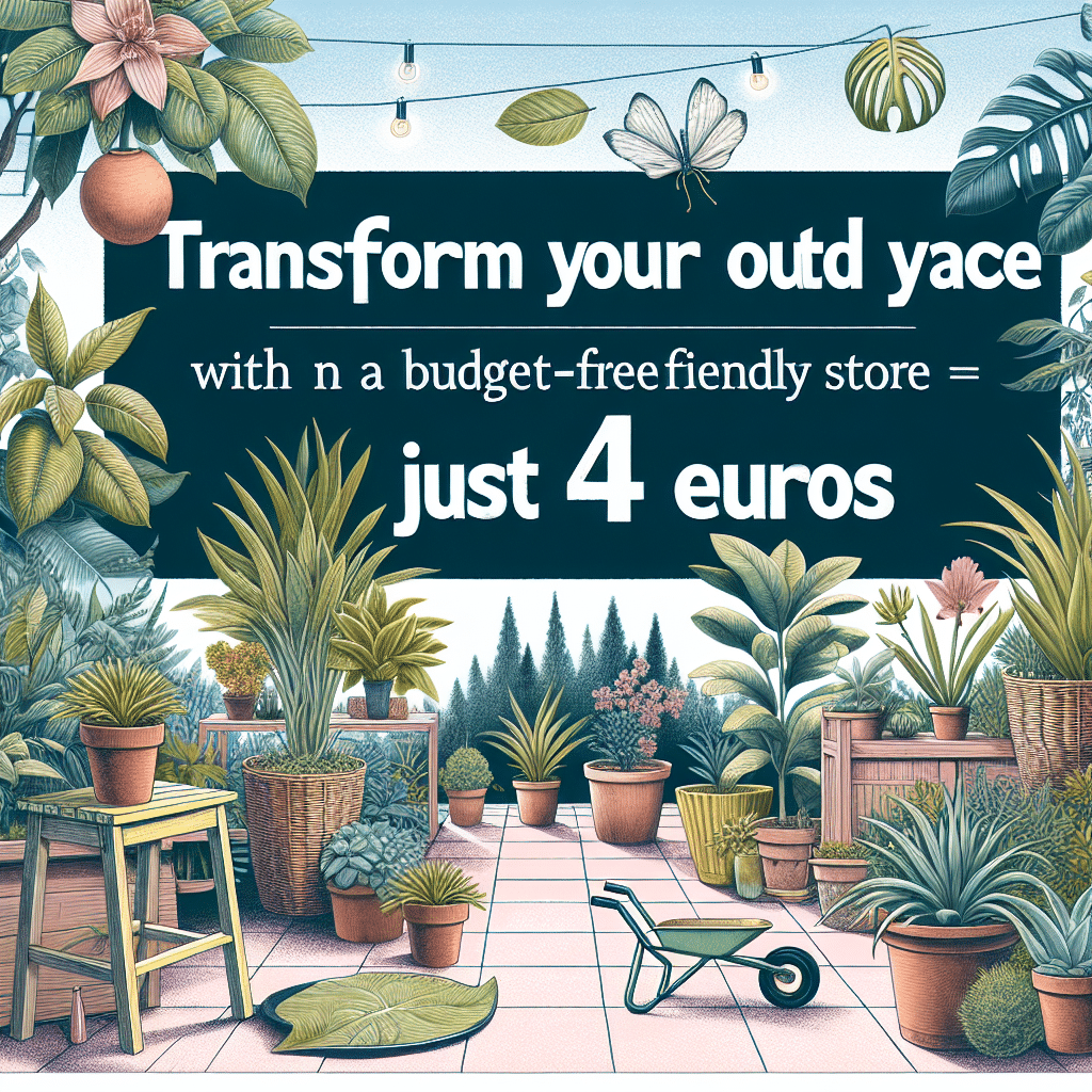 Transforma Tu Espacio Exterior con la Planta Ideal de Lidl por Solo 4 Euros