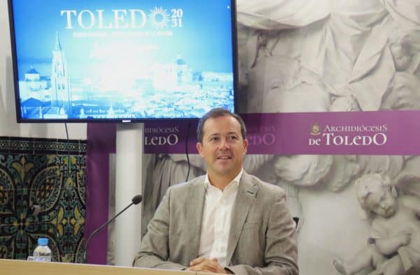 El alcalde destaca el respaldo de la Archidiócesis de Toledo a la candidatura como un factor diferenciador frente a otras ciudades.