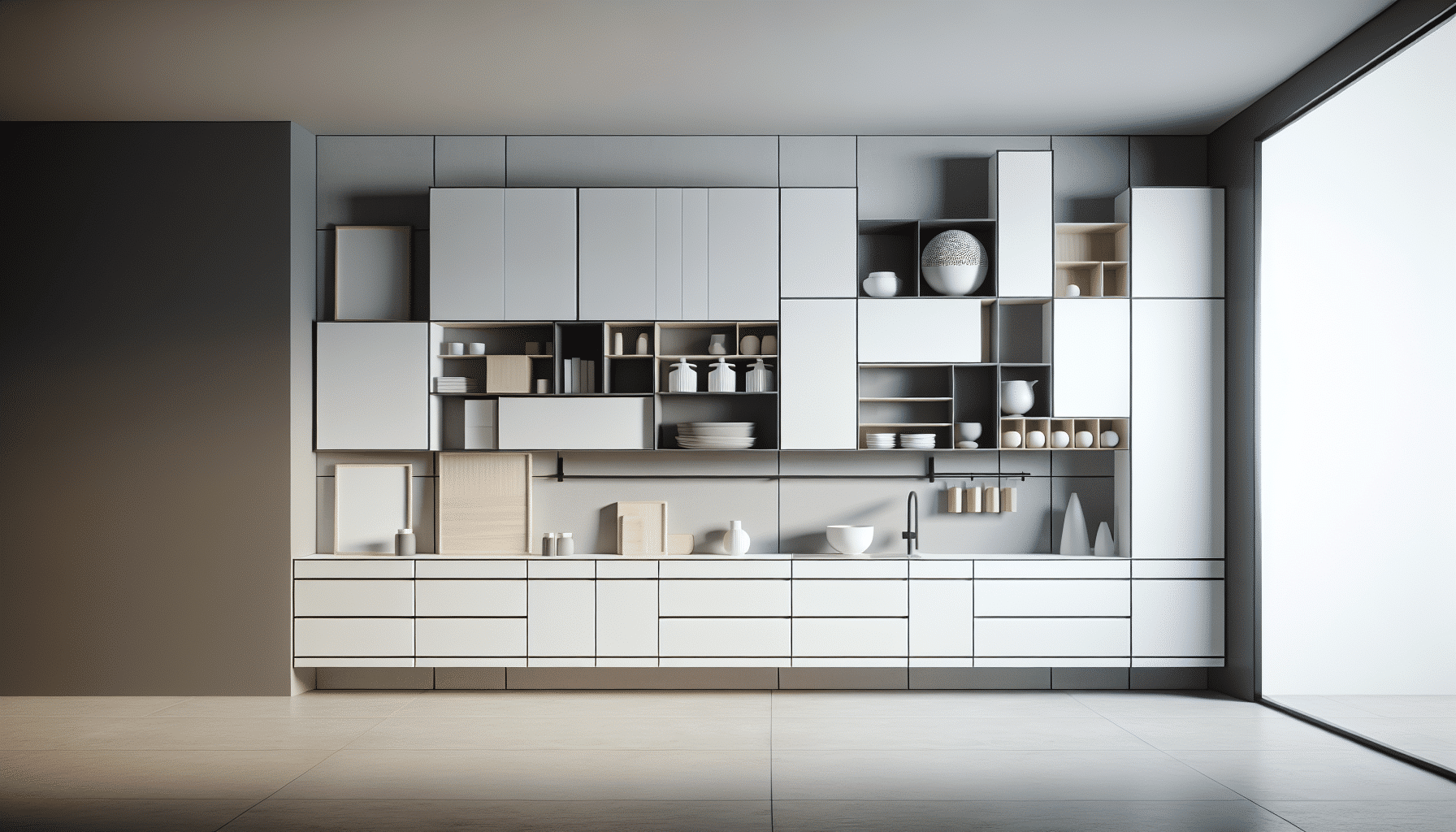 Minimalismo y Espacio: Almacenamiento Amplio