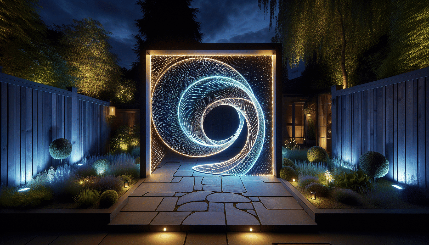 Transforma Tu Jardín: Elegancia con Cortinas de Luces LED para Exteriores