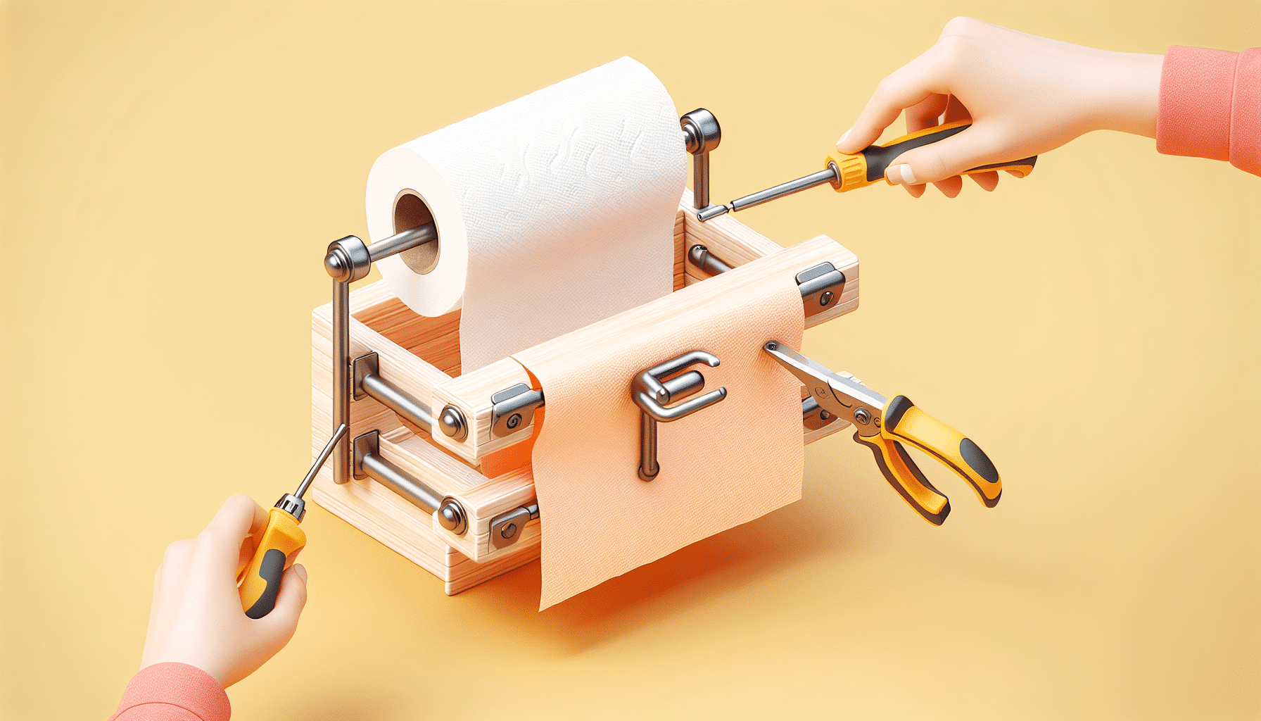 Portarrollos Multifuncional: Fijación Fácil, Sin Taladros